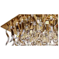 لوستر سقفی کریستالی چشمه نور کد A6638/40-40-S-G طلایی - دکورشاپ فروشگاه آنلاین لوستر و لوازم دکوری