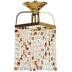 چراغ آویز چشمه نور تک شعله کد H6636/1H-G طلایی - دکورشاپ فروشگاه آنلاین لوستر