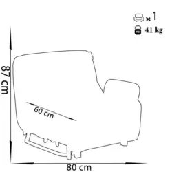 مبل تخت خواب شو یک نفره چشمه نور مدل MA-502/100-DBL - دکورشاپ