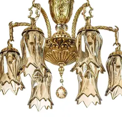 لوستر چشمه نور 6 شعله کد C2777/6 آنتیک