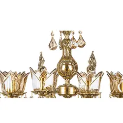 لوستر چشمه نور 16 شعله کد C2515/8-B برنزی