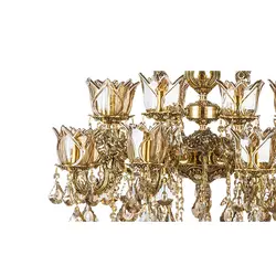 لوستر چشمه نور 16 شعله کد C2515/8-B برنزی