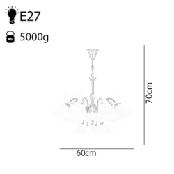 لوستر و چراغ دیواری چشمه نور کد A888/7-1-CWT-Pro مجموعه دو عددی کروم - دکورشاپ فروشگاه آنلاین لوستر و دکوری