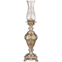 آباژور رومیزی چشمه نور مدل C2130/A آنتیک - دکورشاپ فروشگاه آنلاین لوستر و لوازم دکوری