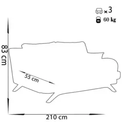 مبل راحتی 7 نفره چشمه نور کد MA-403/KH-BL - دکورشاپ فروشگاه آنلاین مبلمان