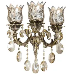 چراغ دیواری ۳ شعله چشمه نور مدل M3410/3W-A آنتیک - دکورشاپ فروشگاه آنلاین لوستر