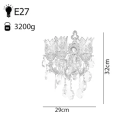 چراغ دیواری ۳ شعله چشمه نور مدل M3410/3W-A آنتیک - دکورشاپ فروشگاه آنلاین لوستر