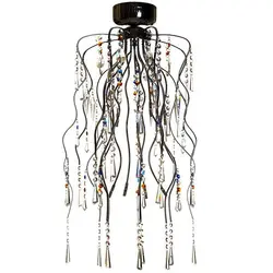 لوستر آویز فانتزی چشمه نور کد 5247/8C کروم - دکورشاپ فروشگاه آنلاین لوستر و دکوری