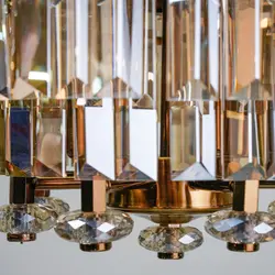 لوستر 8 شعله چشمه نور کد N2674/35 زیتونی - دکورشاپ