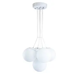 لوستر پنج شعله چشمه نور کد A1224/5-WT&BK مشکی - دکورشاپ