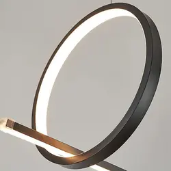 چراغ آویز چشمه نور کد L6358-BK مشکی (آفتابی) - دکورشاپ