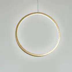 چراغ آویز یک شعله چشمه نور کد L6368/1-G طلایی (آفتابی) - دکورشاپ