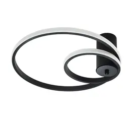 لوستر سقفی چشمه نور کد L6372/2-BK مشکی (آفتابی) - دکورشاپ