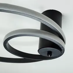 لوستر سقفی چشمه نور کد L6372/2-BK مشکی (آفتابی) - دکورشاپ