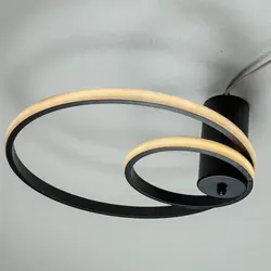 لوستر سقفی چشمه نور کد L6372/2-BK مشکی (آفتابی) - دکورشاپ