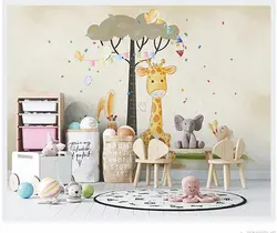 پوستر کودک زرافه کارتونی کد BP1044