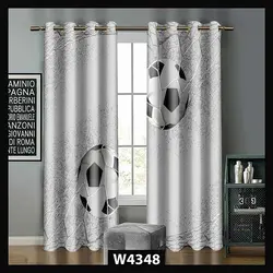 پرده چاپی توپ فوتبال کد W4348 - دکوشنل
