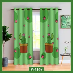 قیمت و خرید پرده کودک طرح کاکتوس کد W4168 - دکوشنل