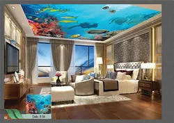 مشخصات و خرید پوستر سقفی طرح آکواریوم کد R-54 - دکوشنل