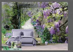 خرید پوستر منظره باغ گیلیسین کد R-89 - دکوشنل