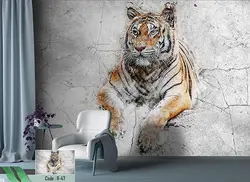 پوستر دیواری طرح ببر پوستر دیواری طرح ببر کد R-47 - دکوشنل