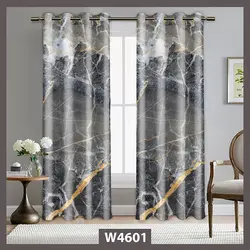 قیمت و خرید پرده طرح سنگ طوسی طلایی کد W4601 - دکوشنل