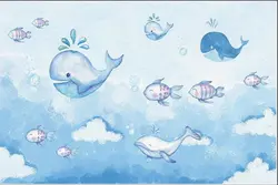 خرید پوستر کارتونی طرح نهنگ کد R-137 - دکوشنل