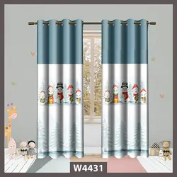 قیمت و خرید پرده کودک آدم برفی کد W4431 - دکوشنل