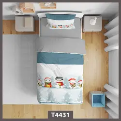 قیمت و خرید روتختی کودک آدم برفی کد T4431 - دکوشنل