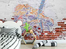 قیمت و خرید پوستر دیواری نوازنده گیتار کد P0305 - دکوشنل