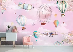 خرید پوستر کودک بالن و هواپیما کد P0310 - دکوشنل