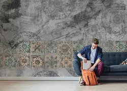 قیمت و خرید پوستر طرح کاشی قدیمی کد P0355 - دکوشنل