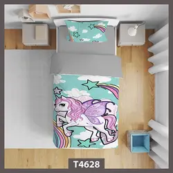خرید روتختی دخترانه یونیکورن کد T4628 - دکوشنل