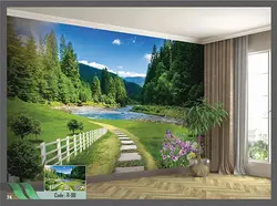قیمت و خرید پوستر دیواری منظره سوئیسی کد R-98 - دکوشنل