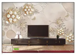 خرید پوستر پشت تی وی گل مرواریدی کد PG-26 دکوشنل