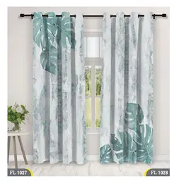 خرید پرده چاپی با حاشیه برگ کد FL1028 - دکوشنل