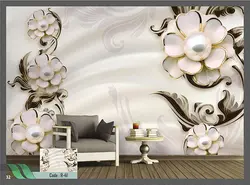 خرید و قیمت پوستر گلهای صدفی و نگینی کد R-41 - دکوشنل