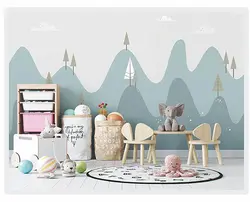 خرید پوستر اتاق کودک طرح کوه و درخت کد BP1039 - دکوشنل