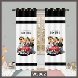خرید پرده پانچی مدل تدی پسرانه کد W5062 - دکوشنل