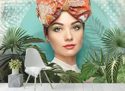 خرید پوستر طرح دختر لچک به سر کد PA396 - دکوشنل