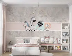 پوستر کارتونی زرافه و شیر و گورخر و فیل کد PK129 - دکوشنل