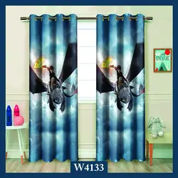 خرید پرده پانچی کارتونی مدل پسرانه کد W4133 - دکوشنل