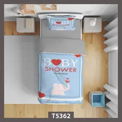 روتختی کودک BABY SHOWER مدل پسرانه کد T5362 - دکوشنل