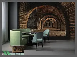 خرید پوستر دیواری دالان آجری کد R-59 - دکوشنل