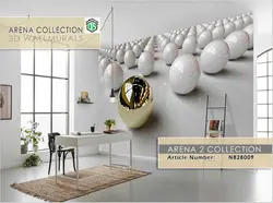 پوستر سه بعدی گوی سفید هلندی FW کد N828009