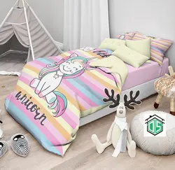 روتختی کودک دخترانه اسب تک شاخ کد NR001 - دکوشنل