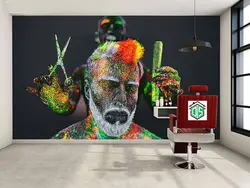 پوستر دیواری مرد آرایشگر کد P0233