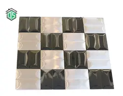 تایل استیل نقره ای مشکی کد Aj221