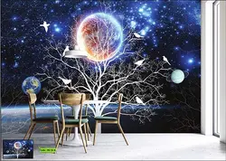 پوستر طرح آسمان شب و درخت کد PG-58-B