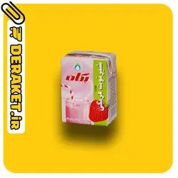 شیر توت فرنگی استریل پاکتی ۲۰۰ سی سی